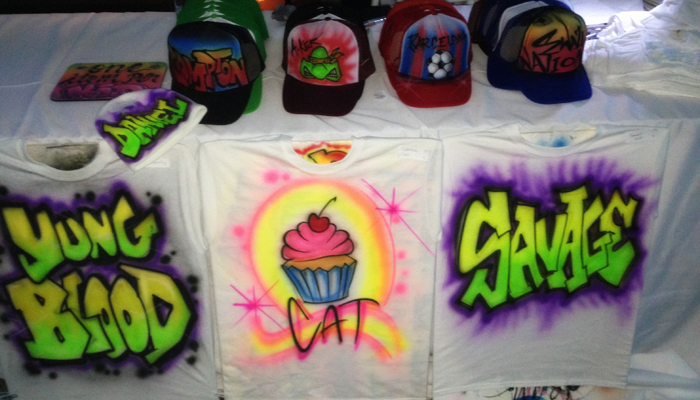 airbrushed tshirts