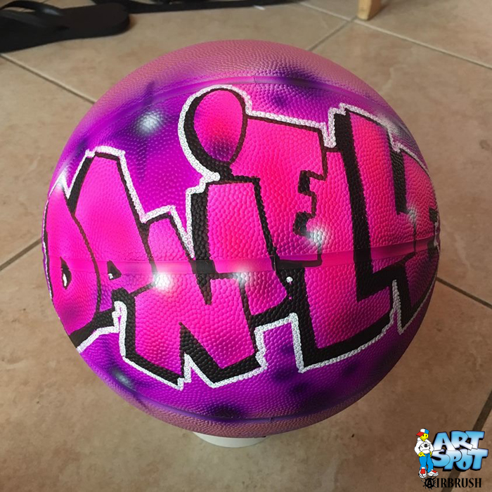 airbrushed basketballs