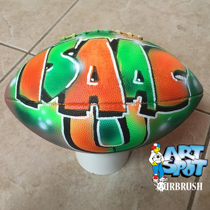 airbrushed footballs